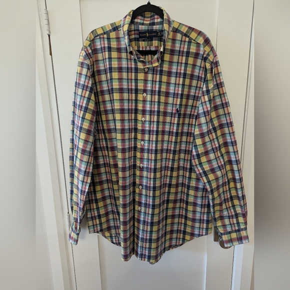 Ralph Lauren Polo Classic Fit Plaid Button Down Shirt - Picture 2 of 6